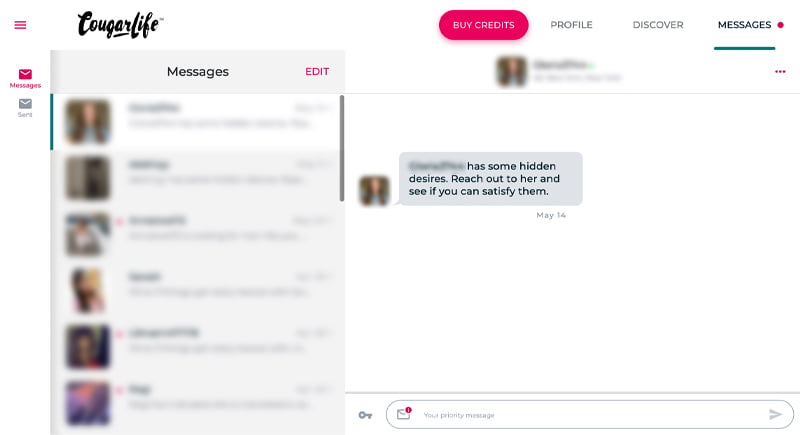 cougarlife chat